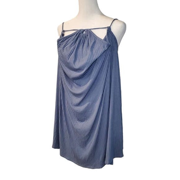 FP Movement by Free People Tops - NWT Free People Flowy Boho Top LARGE FP Movement Dusty Blue Tank Top